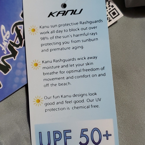 NWT Kanu Surf Sun Protection Rash Guard - Picture 4 of 5